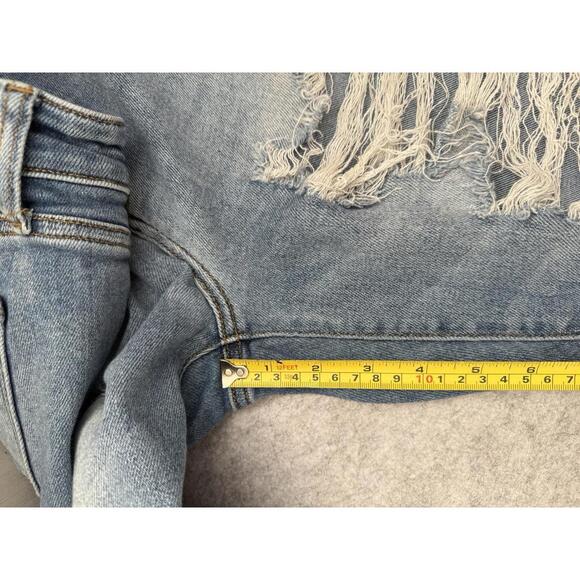 Judy Blue Jeans Size 9/29 Light Wash Distressed Boyfriend Fit - Picture 7 of 8